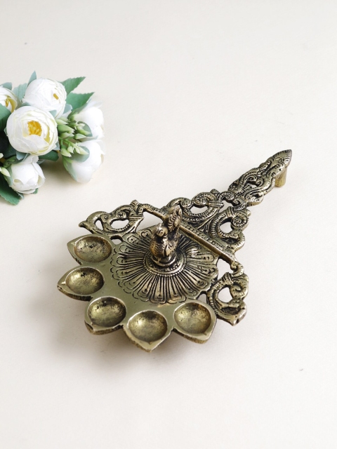

Imli Street Gold Toned Brass Bird Pancham Diya Spoon
