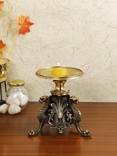 

Imli Street Gold-Toned Brass Antique Candle Holder