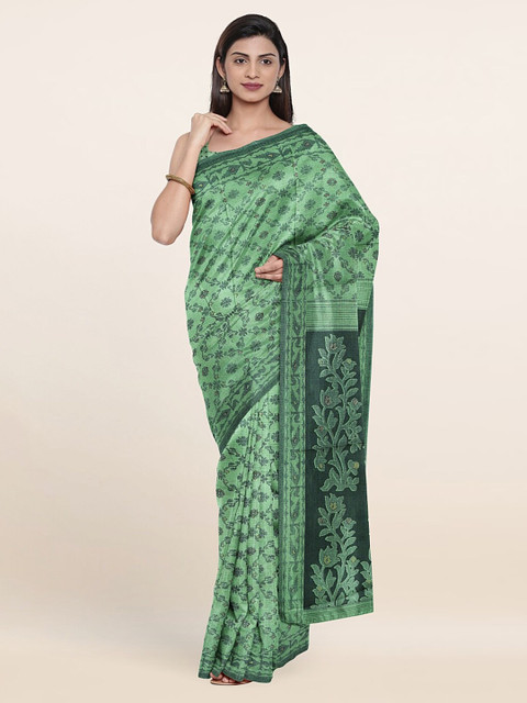 

Pothys Green Floral Saree