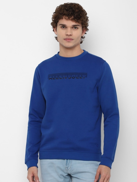 

Allen Solly Men Blue Pure Cotton Sweatshirt