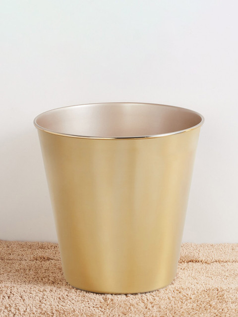 

Home Centre Gold-Toned Panama Legacy Metal Open Bin