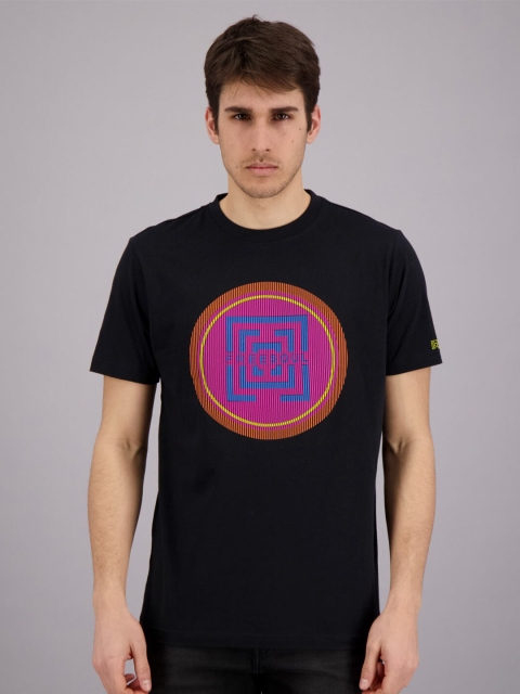 

FREESOUL Men Black Printed Cotton T-shirt