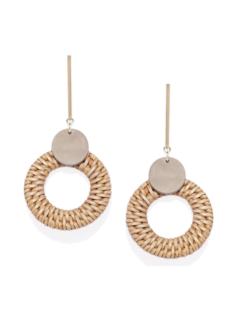 

Blisscovered Brown Contemporary Drop Earrings