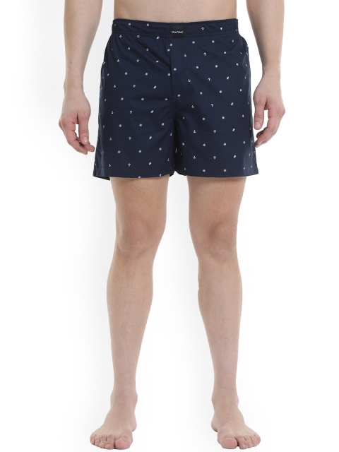 

DON VINO Men Blue Printed Outdoor Shorts
