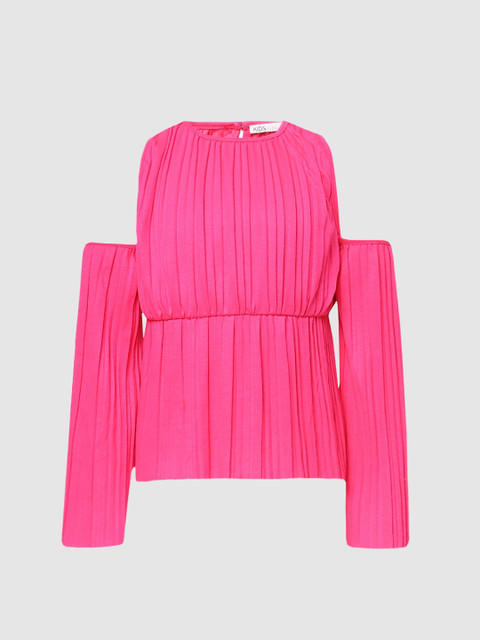 

KIDS ONLY Pink Striped Cinched Waist Top