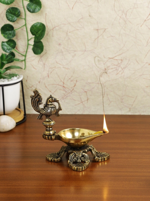 

Imli Street Gold-Toned Brass Parrot Diya