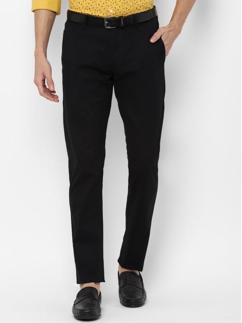 

Allen Solly Men Black Slim Fit Trousers