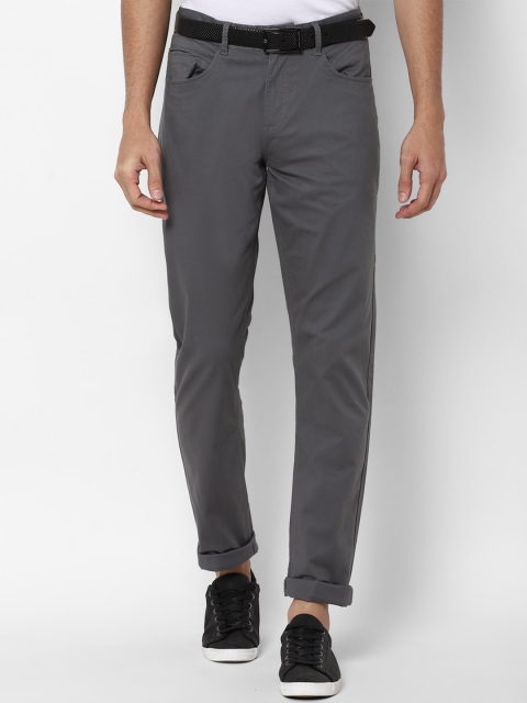 

Allen Solly Men Grey Slim Fit Trousers