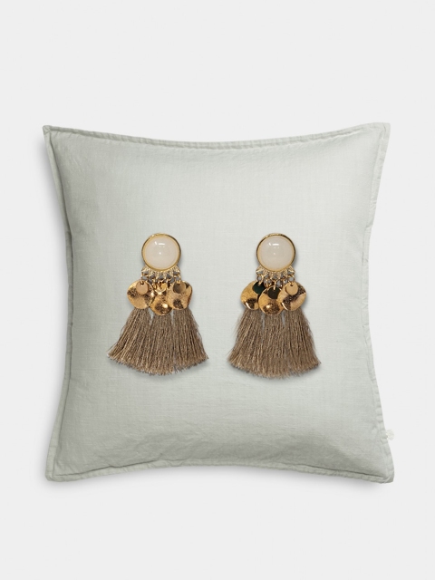 

LYKKEIN Gold-Toned Contemporary Drop Earrings
