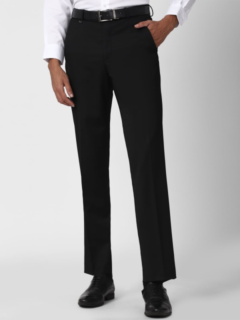

Van Heusen Men Black Formal Trousers