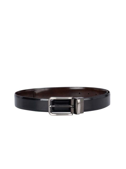 

Da Milano Men Black Leather Reversible Belt