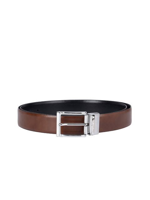 

Da Milano Men Brown & Black Reversible Leather Belt