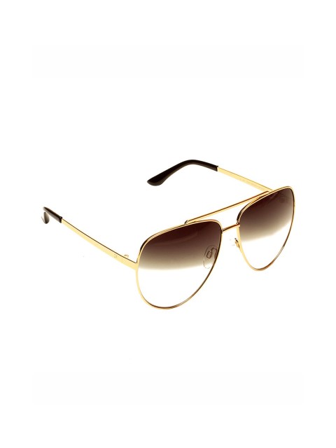 

French Connection Unisex Green Aviator Sunglasses with UV Protected Lens FC 7434