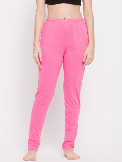 

THE MILLION CLUB Women Pink Solid Lounge Pants