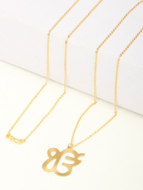 

Goldnera Men Gold-Plated Pendant With Chain