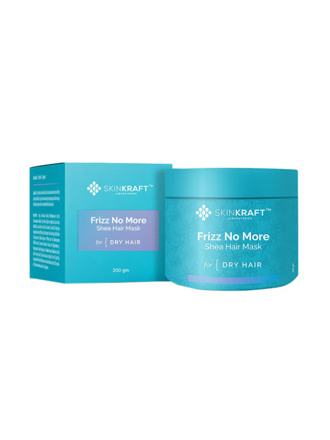 

SKINKRAFT Frizz No More Shea Hair Mask for Dry Hair with Argan & Keratin - 200g, Blue
