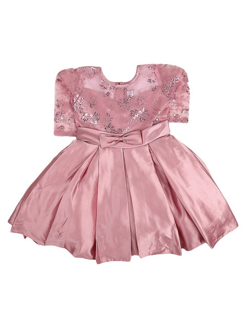 

V-Mart Maroon Floral Dress, Pink