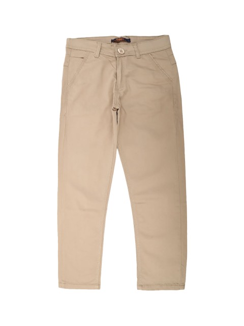 

V-Mart Boys Khaki Solid Classic Regular Fit Mid Rise Cotton Trousers