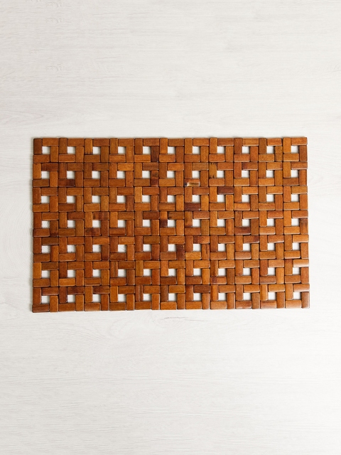 

Home Centre Brown Textured Bamboo Table Placemat