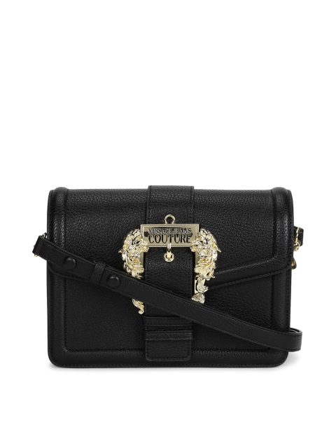 

Versace Jeans Couture Black Structured Sling Bag