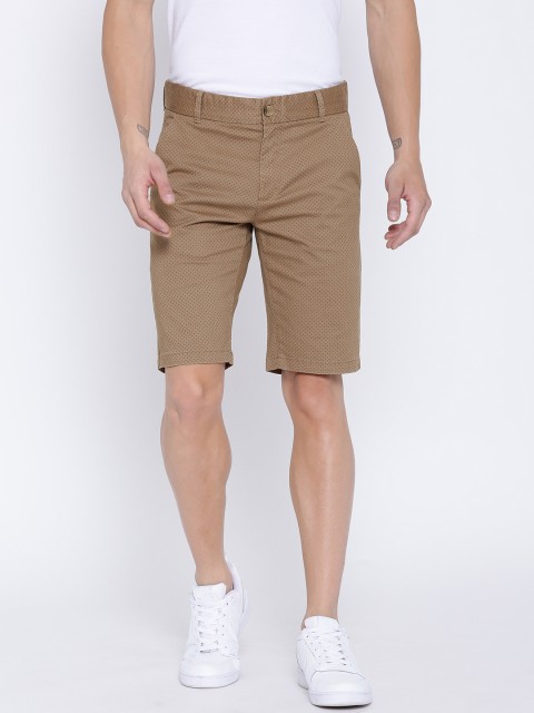

United Colors of Benetton Men Brown Printed Slim Chino Shorts