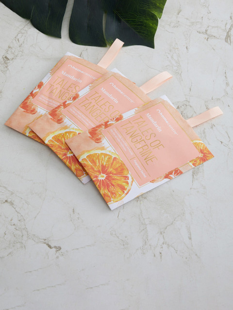 

Home Centre Set of 3 Redolence Vermiculite Powder Citrus Fragrance Sachet, Orange