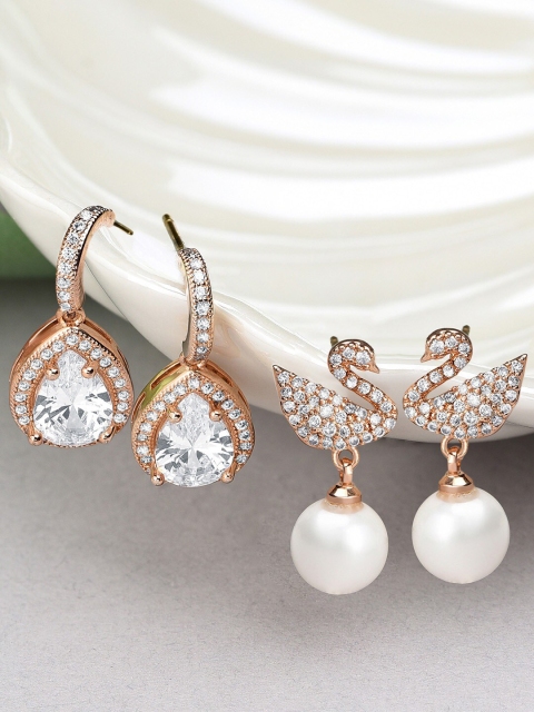 

Kord Store Copper-Toned Contemporary Drop Earrings