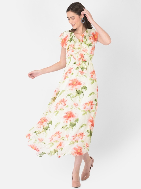 

Latin Quarters Red Floral Maxi Dress