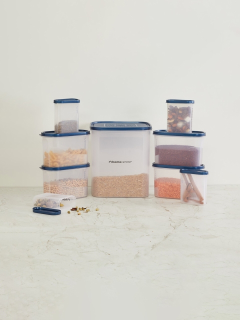 

Home Centre Set Of 9 Blue Corsica Storage Container