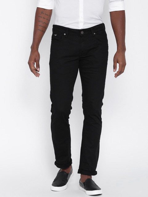

United Colors of Benetton Men Black Skinny Fit Stretchable Jeans