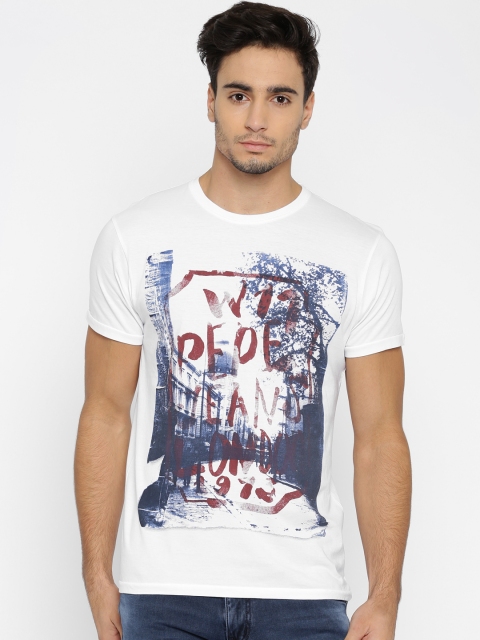 

Pepe Jeans White Printed Slim Fit T-Shirt