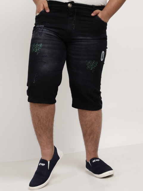 

V-Mart Boys Black Washed Denim Shorts