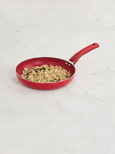 

Home Centre Red Solid Aluminium Induction Base Frying Pan