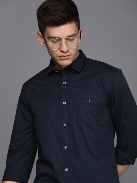 

Louis Philippe Sport Men Navy Blue Super Slim Fit Casual Shirt