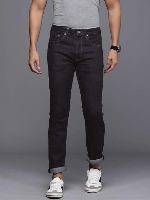 

Louis Philippe Jeans Men Navy Blue Slim Fit Low-Rise Stretchable Jeans