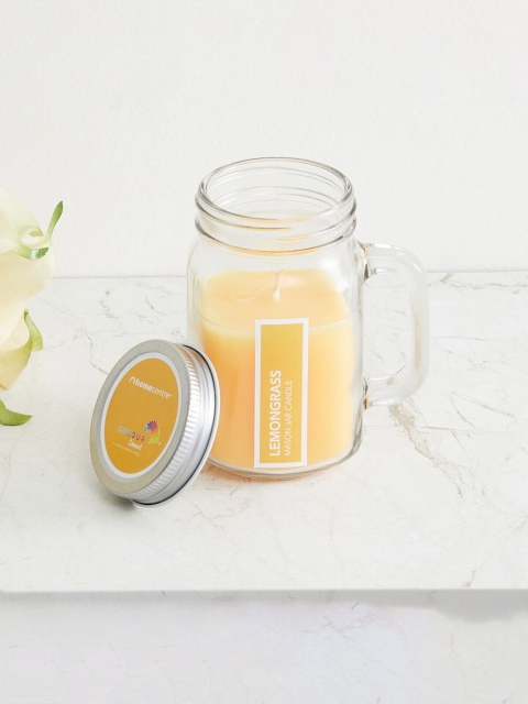 

Home Centre Yellow Colour Connect Round Mason Jar Candle