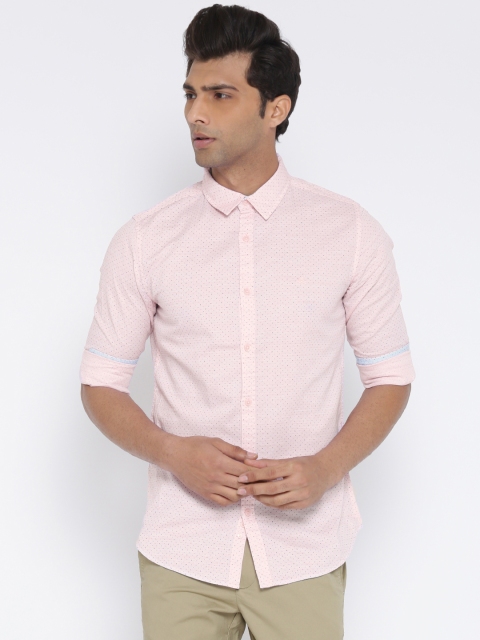 

United Colors of Benetton Men Pink Printed Casual Shirt