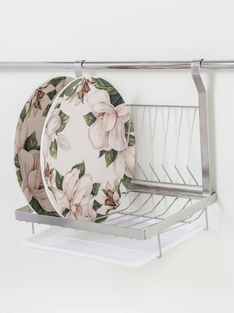 

Home Centre Silver-Toned Stainless Steel Hanging Dish Rack