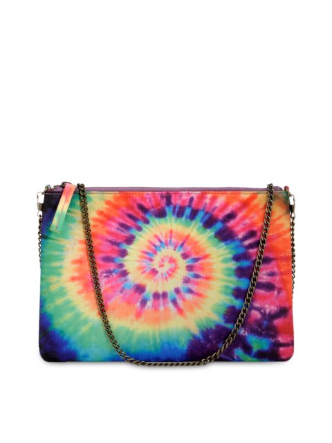 

Tarini Nirula Multicoloured Handcrafted Tie-Dyed Print Clutch, Multi