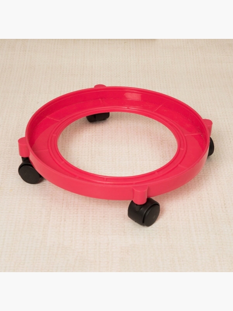 

Home Centre Red Solid Cylinder Trolley