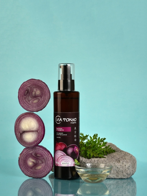 

VIA TOKYO ORGANIC Red Onion & Tubaki Oil Hair Oil - 200 ml, Na