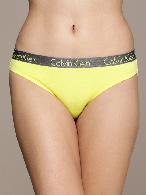 

Calvin Klein Underwear Women Yellow Solid Bikini Briefs