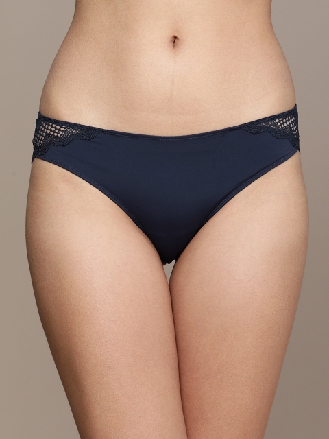 

Calvin Klein Underwear Women Blue Solid Bikini Briefs QF6660VN7