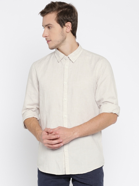 

Pepe Jeans Beige Slim Fit Casual Shirt