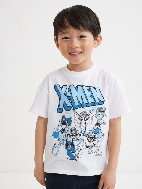 

H&M Boys White Printed T-shirt