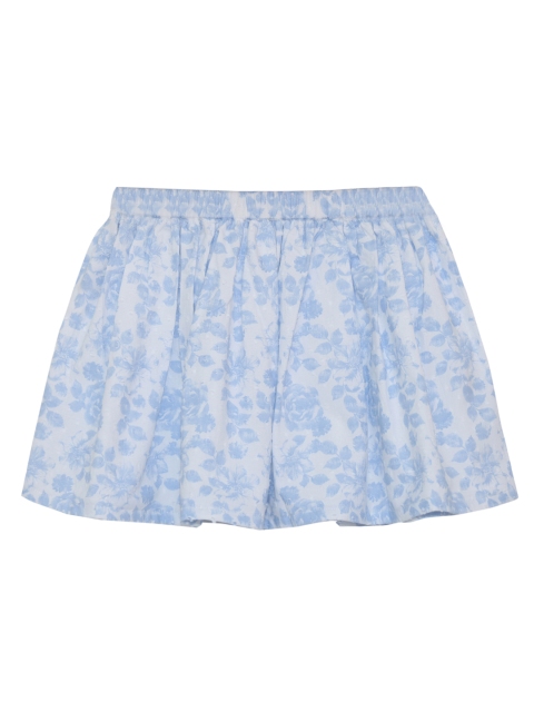 

IDK Girls Blue Floral Print A-Line Skirt