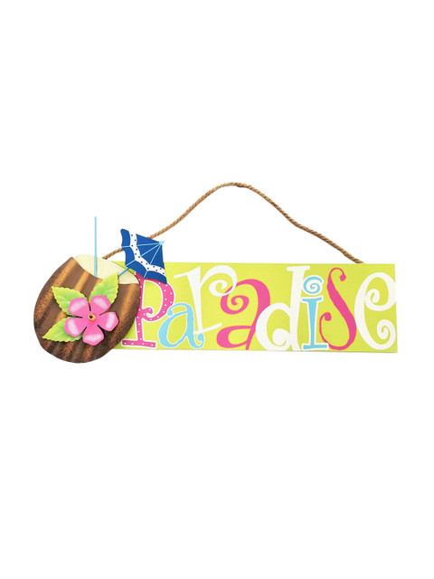 

Home Centre Multi-Colored Paradise Plaque Printed Wall Decor