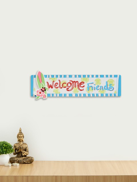 

Home Centre Multicoloured Corsica Textured Wooden Wall Plaque, Multi