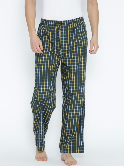 

Liberty Navy & Yellow Checked Pyjamas 205B, Navy blue