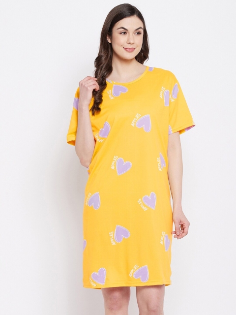 

Camey Yellow Printed Nightdress